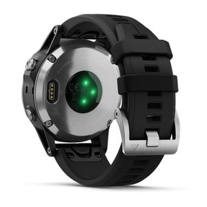 Garmin Fenix 5 Plus, Sapphire, Black w/Blk Band, GPS Watch, EMEA