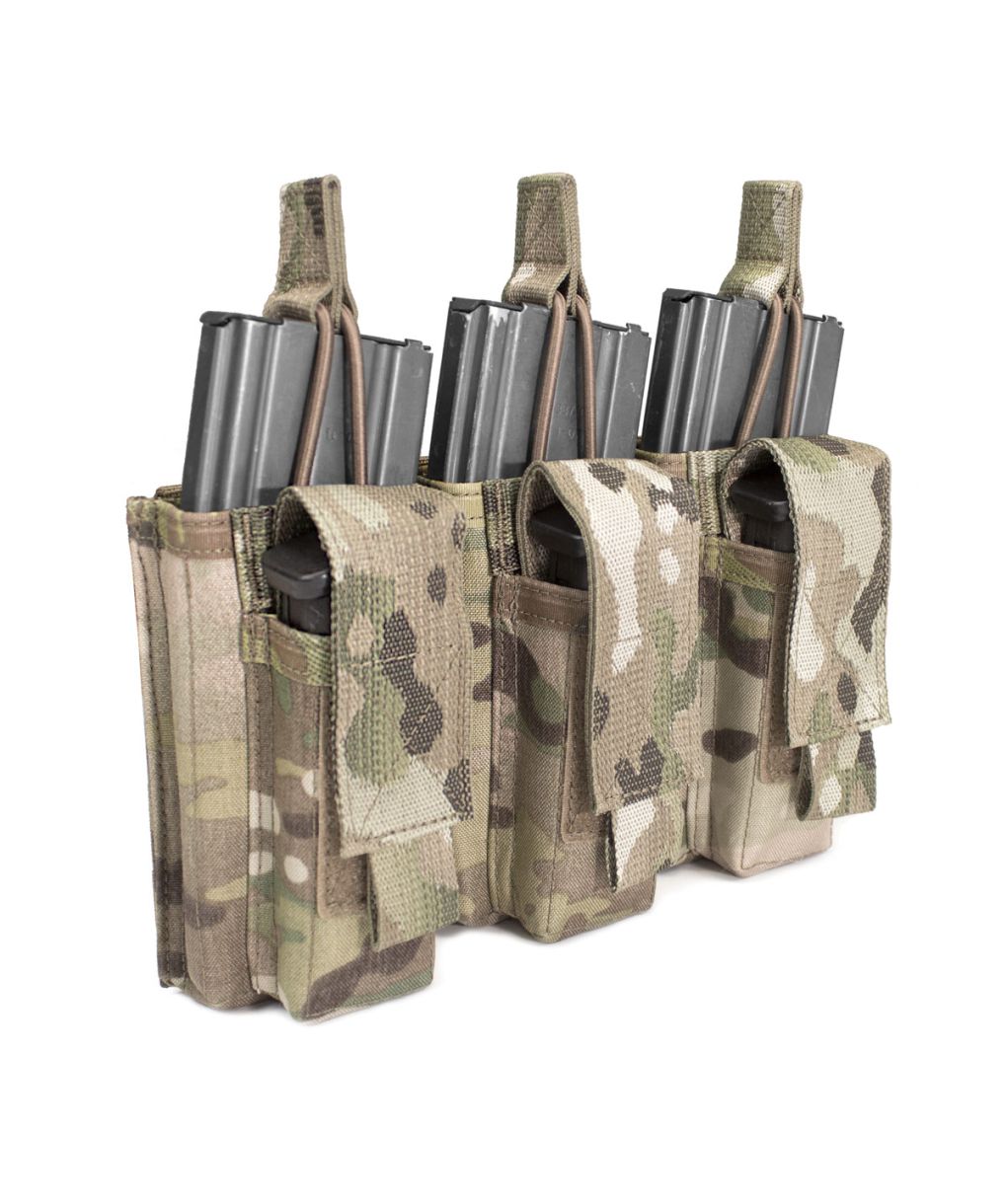 Double noir - Porte fusil tactique Molle 9mm, pochette à chargeur