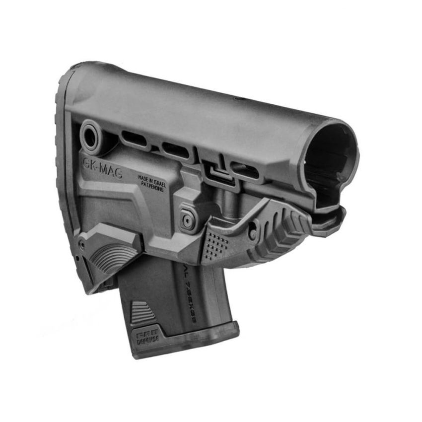 FAB AK Buttstock With Built-in Mag Carrier Black