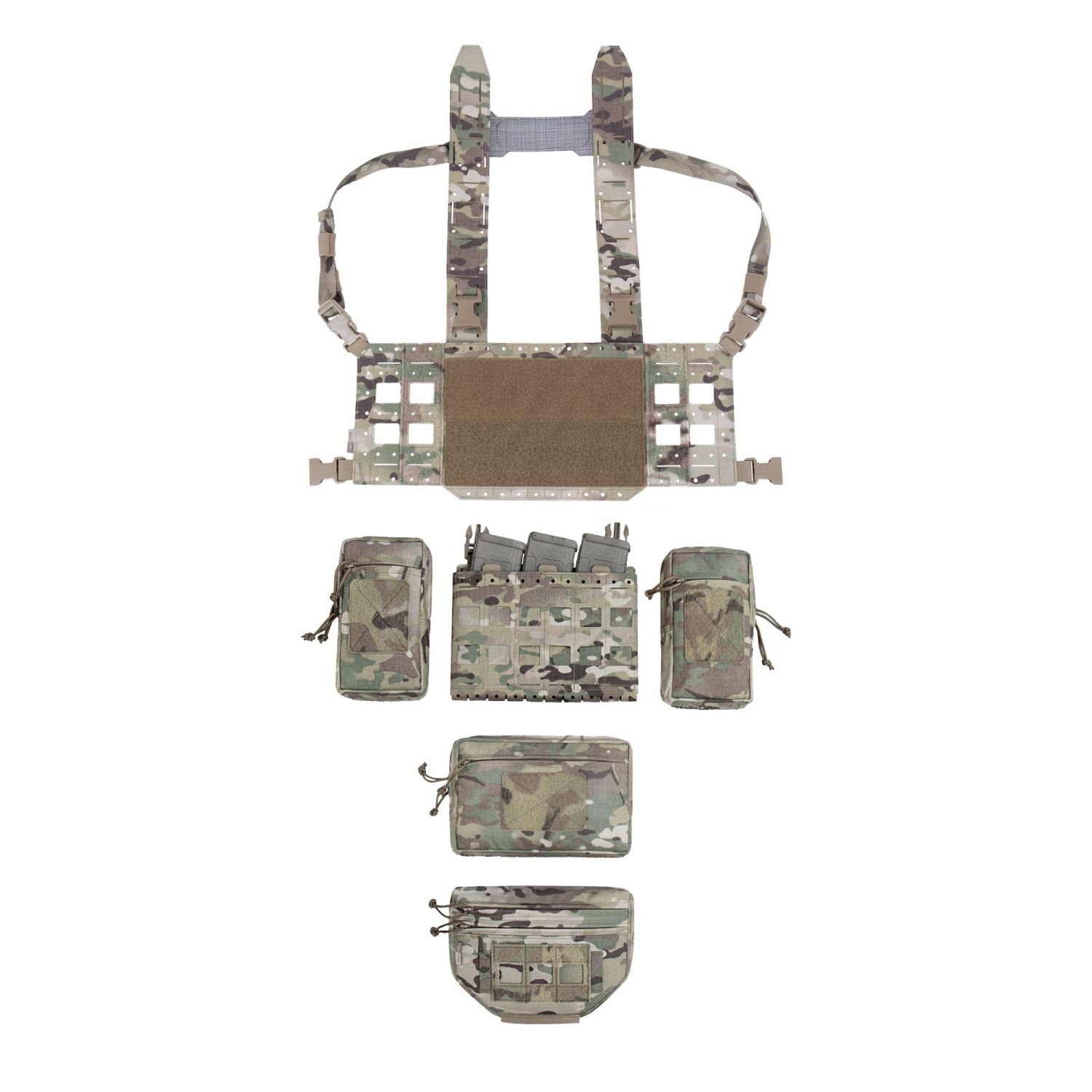 MCR MK1 Type 2 Chest Rig Fully Loaded with H Harness | UK Tactical