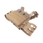 Warrior Laser Cut LPC V2 Low Profile Plate Carrier with Ladder Sides and DFP Kangaroo Pouch with Triple 5.56 Inserts