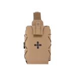 Warrior Laser Cut Large Horizontal Individual First Aid Kit Pouch Coyote Tan