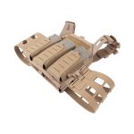 Warrior Laser Cut LPC V2 Low Profile Plate Carrier with Ladder Sides and 5.56 Triple Bungee Low Profile Elastic G2 Magazine Pouch