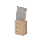 Warrior Laser Cut Single Snap Mag Pouch 5.56mm Short Coyote Tan