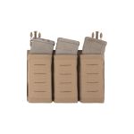 Warrior Laser Cut Detachable Front Panel Triple Snap Mag Pouch Coyote Tan