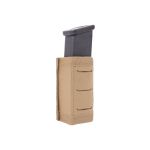 Warrior Laser Cut Single Snap Mag Pouch 9mm Short Coyote Tan
