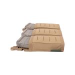 Warrior Laser Cut Detachable Front Panel Triple Snap Mag Pouch Coyote Tan