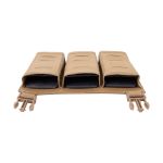 Warrior Laser Cut Detachable Front Panel Triple Snap Mag Pouch Coyote Tan