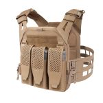 Warrior Laser Cut LPC V2 Low Profile Plate Carrier with Ladder Sides and DFP Triple Adaptive Mag Pouch & 5.56 Triple Inserts