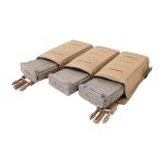 Warrior Laser Cut Detachable Front Panel Triple Snap Mag Pouch Coyote Tan