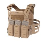 Warrior Laser Cut LPC V2 Low Profile Plate Carrier with Ladder Sides and 5.56 Triple Bungee Low Profile Elastic G2 Magazine Pouch