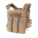 Warrior Laser Cut LPC V3 Low Profile Plate Carrier Base With Slimline Ladder Sides, DFP Triple Bungee Low Profile Elastic G2 5.56 Mag Pouch