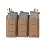 Warrior Laser Cut LPC V1 Low Profile Plate Carrier with Solid Sides, DFP Triple Bungee Low Profile Elastic G2 5.56 Mag Pouch