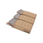 Warrior Laser Cut Detachable Front Panel Triple Snap Mag Pouch Coyote Tan