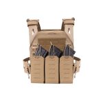 Warrior Laser Cut LPC V3 Low Profile Plate Carrier Base With Slimline Ladder Sides, DFP AK47 7.62 Magazine Pouch