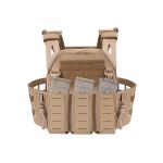 Warrior Laser Cut LPC V2 Low Profile Plate Carrier with Ladder Sides and 5.56 Triple Bungee Low Profile Elastic G2 Magazine Pouch