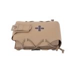 Warrior Laser Cut Large Horizontal Individual First Aid Kit Pouch Coyote Tan
