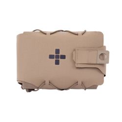 Warrior Laser Cut Large Horizontal Individual First Aid Kit Pouch Coyote Tan