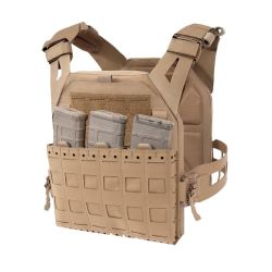 Warrior Laser Cut LPC V3 Low Profile Plate Carrier Base With Slimline Ladder Sides, Kangaroo Pouch & 5.56mm Triple Insert